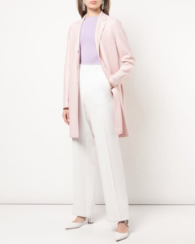 Harris wharf London Rose Cocoon Coat - Image 1