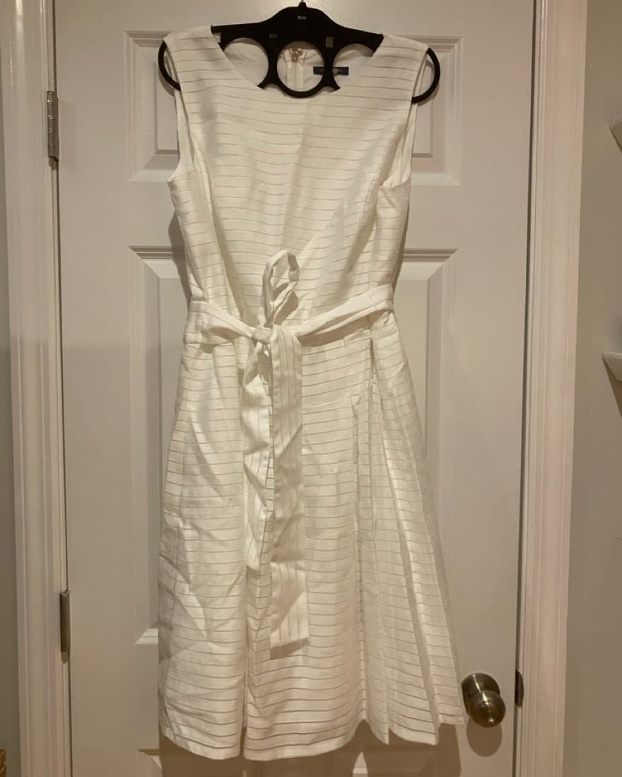 Tommy Hilfiger A-line White Dress - Image 1