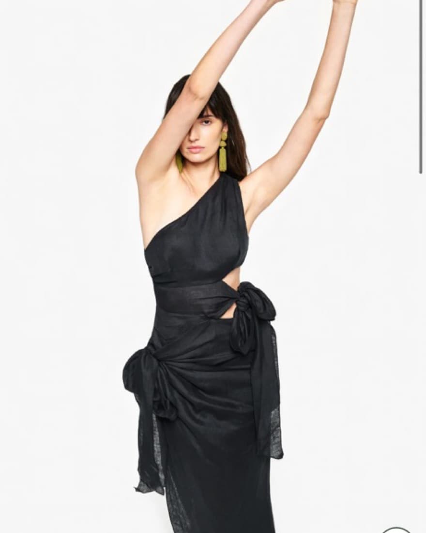 Couper Black Tie Dress  - Image 1