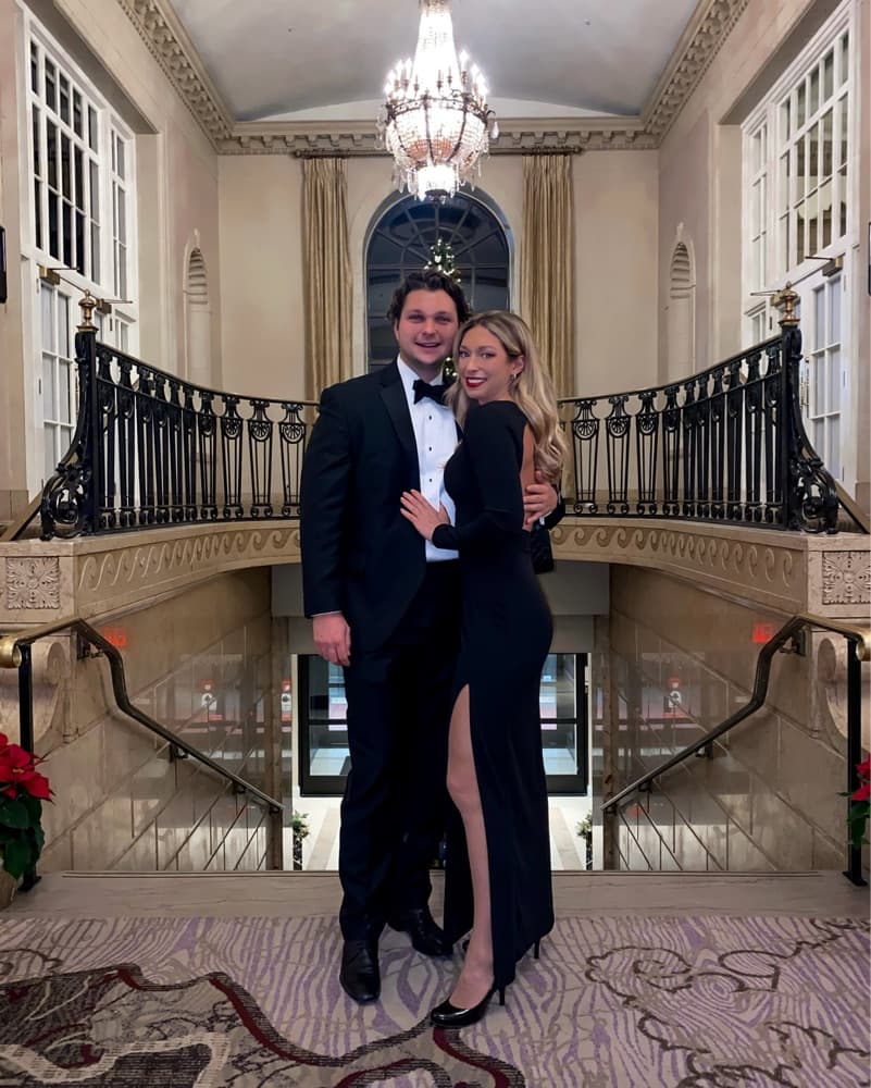 Long Sleeve Backless Black Tie Dress - Image 5