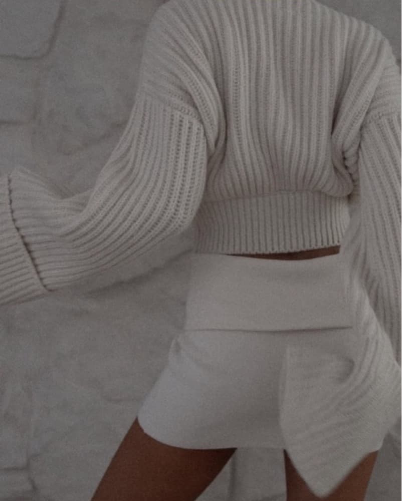 Helsa Esti Turtleneck Sweater Ivory Top - Image 4