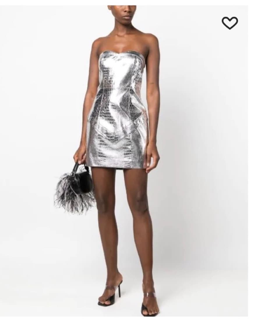 Rotarte Birger Christensen Silver Dress - Image 1