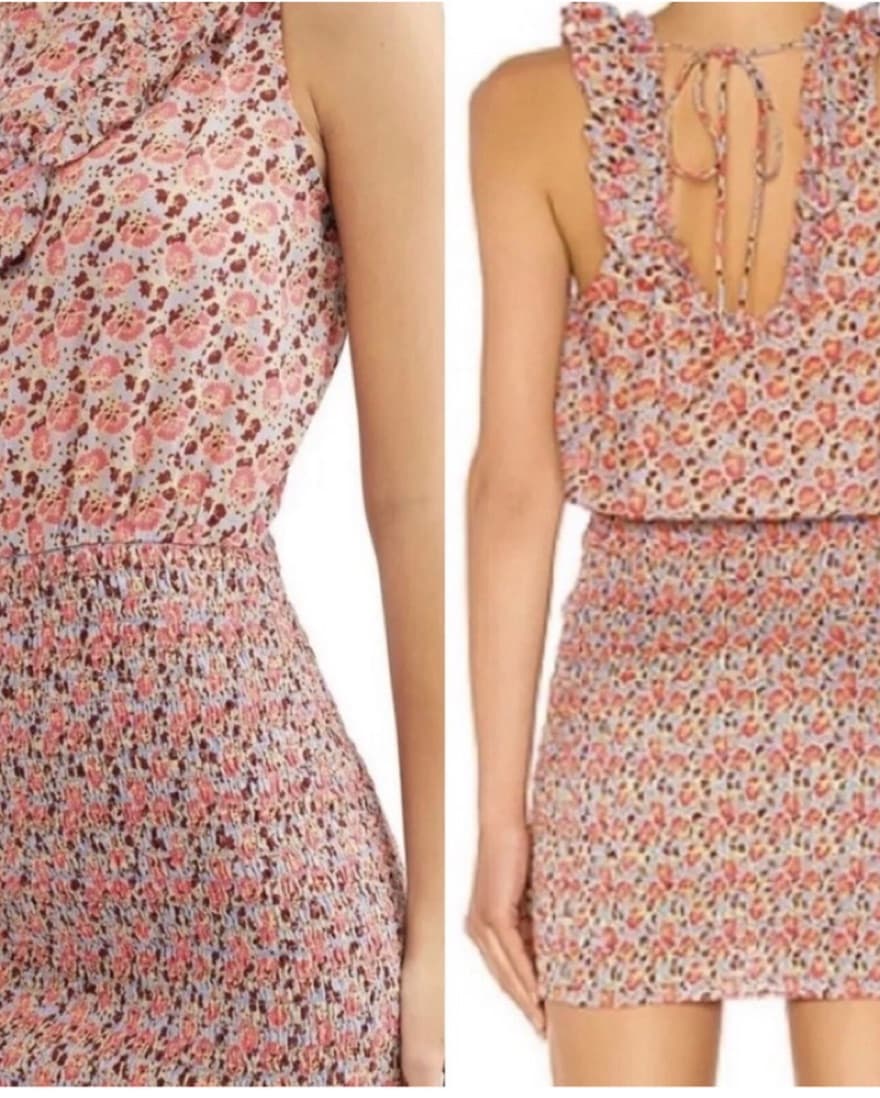 Free people sleeveless floral mini dress - Image 3