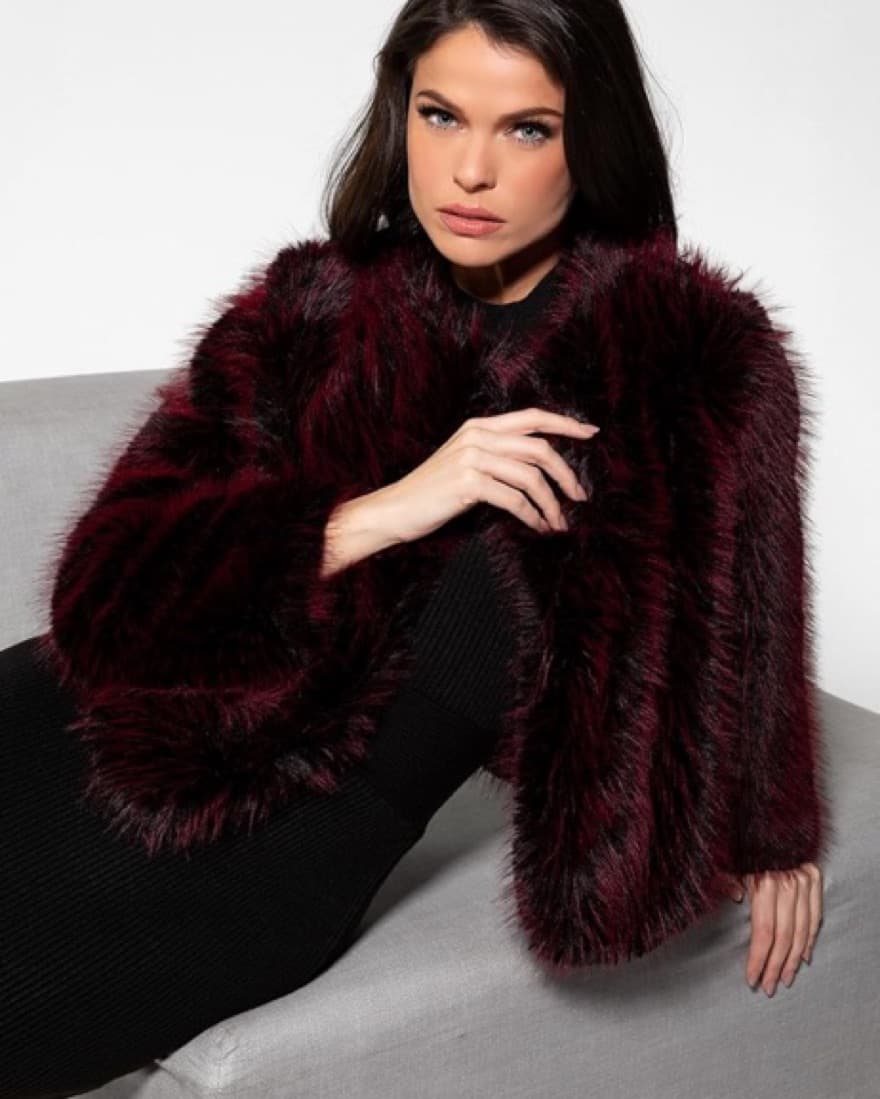 Red Fur Coat - Image 1