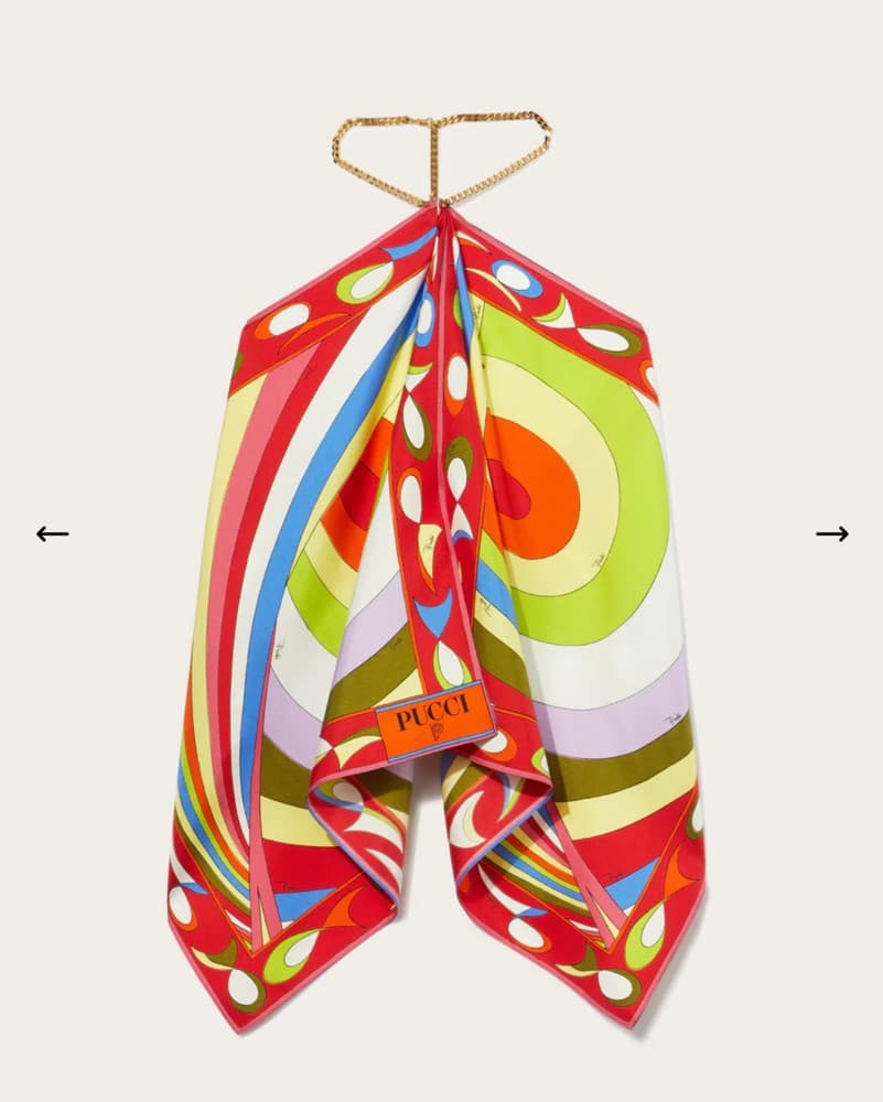 Pucci Chain Halter Top - Image 2