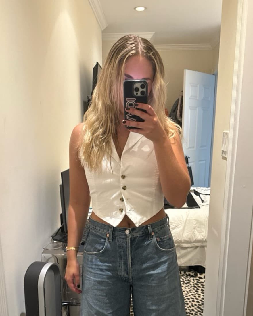 Zara Vest With Open Tie Back - Image 2