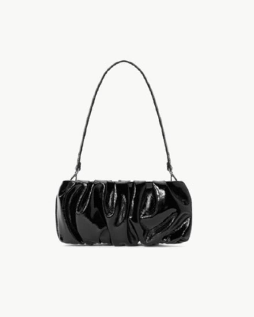 Staud Patented Leather Bean Bag - Image 2