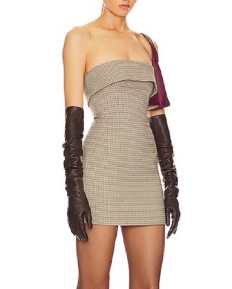 Helsa Plaid Mini Suit Dress - Image 2
