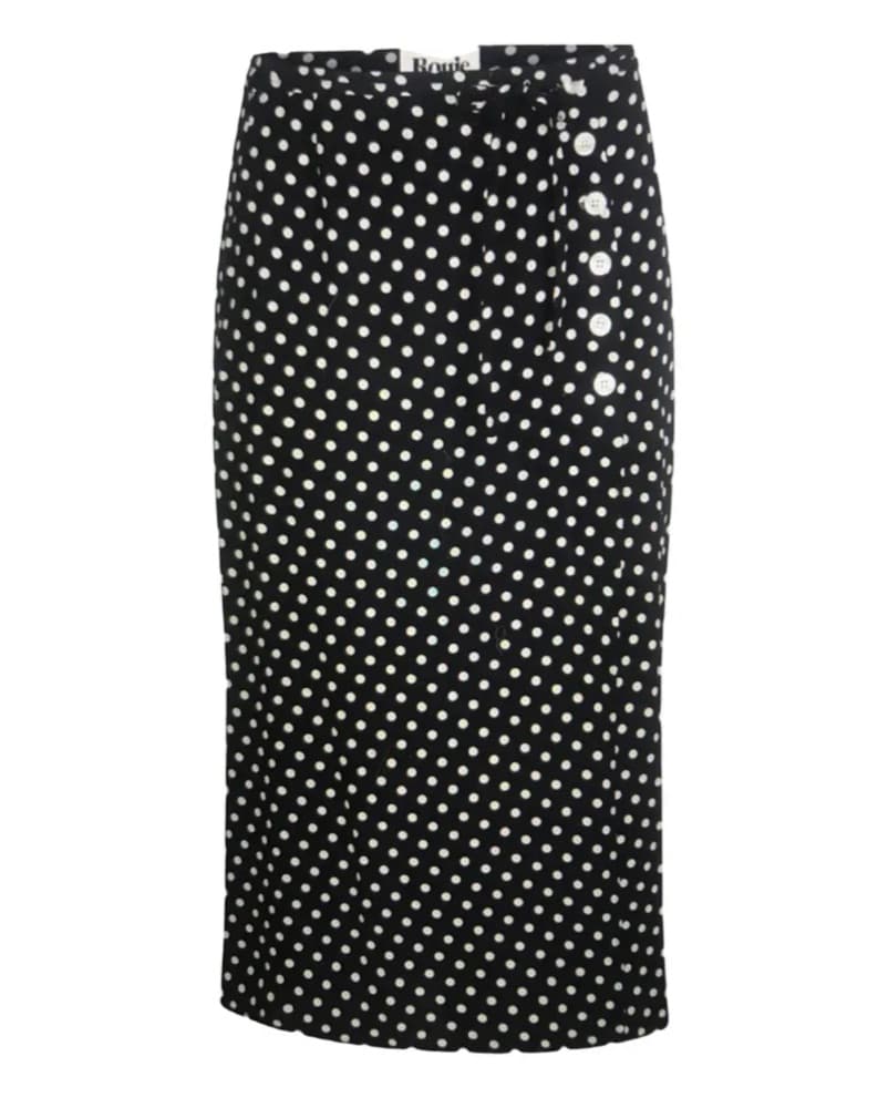 Rouje Paris Polka Dot High-Waisted Skirt - Image 1