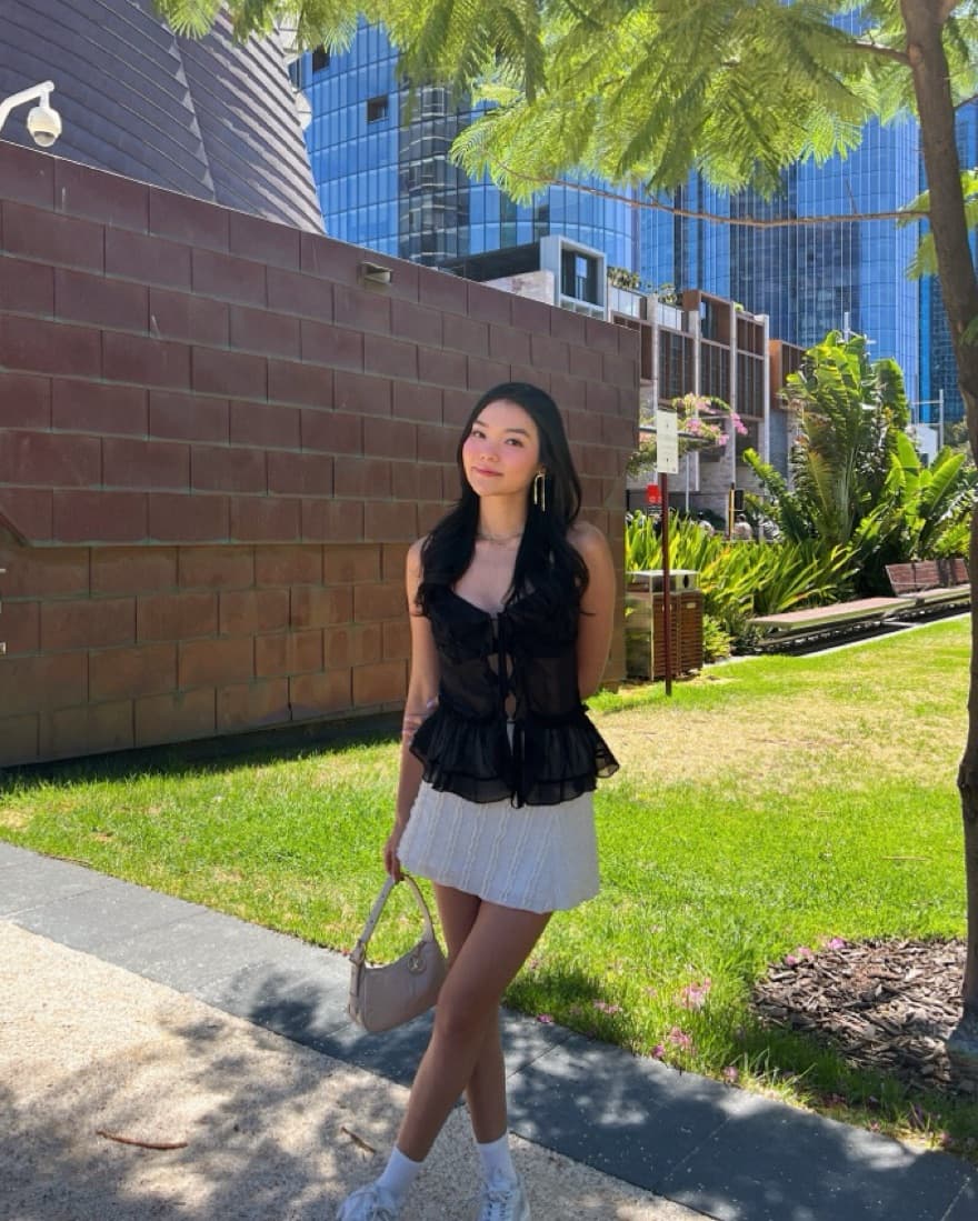 Peppermayo Black Sheer Cami Top - Image 3