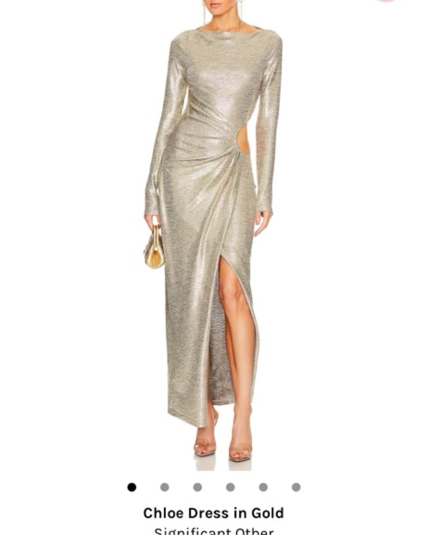 Metallic Formal Dress - Image 2