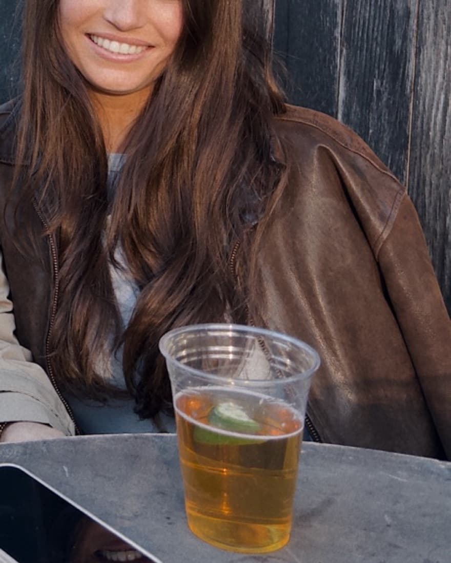 Brown Leather Jacket - Image 1