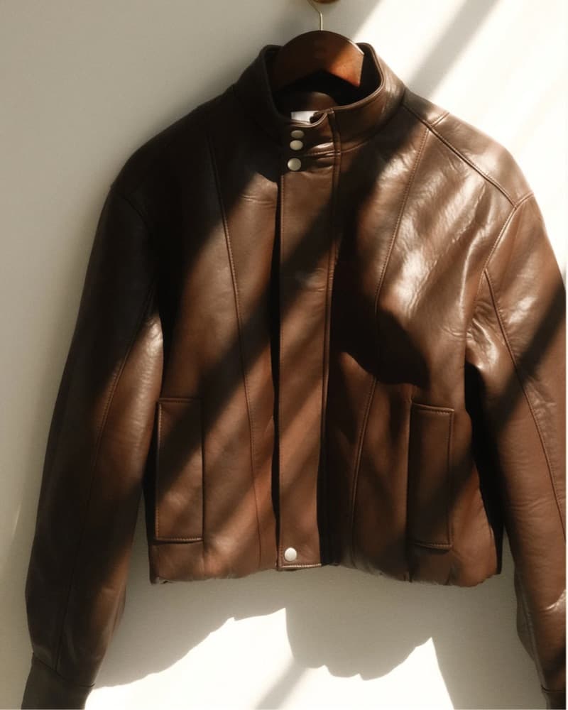 Meshki Brown leather Jacket - Image 1