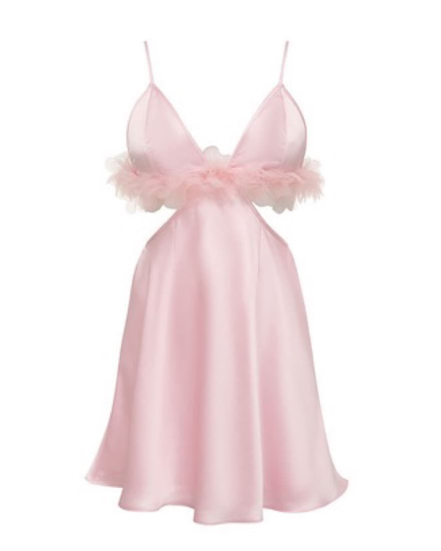 For Love & Lemons Floral Trim Slip Dress - Image 2