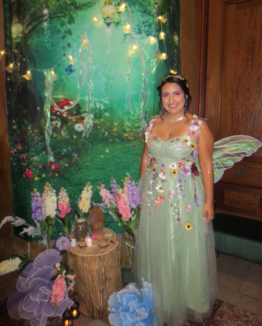 Floral Tulle Gown Halloween costume - Image 3