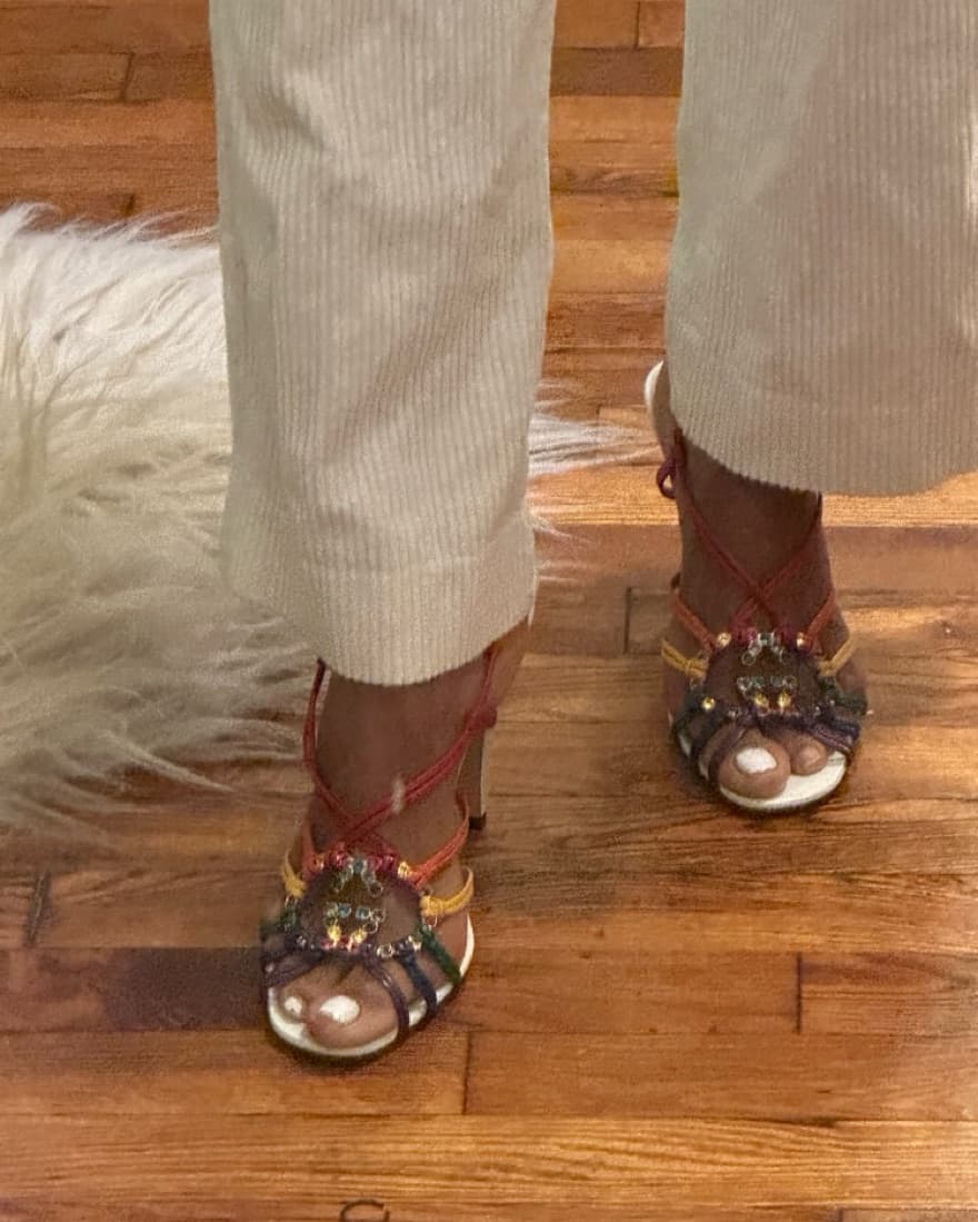 Gucci Rainbow Heeled Sandals - Image 2