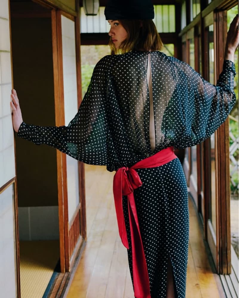 Helsa The Sabrina Dress in Printed Silk - Image 3