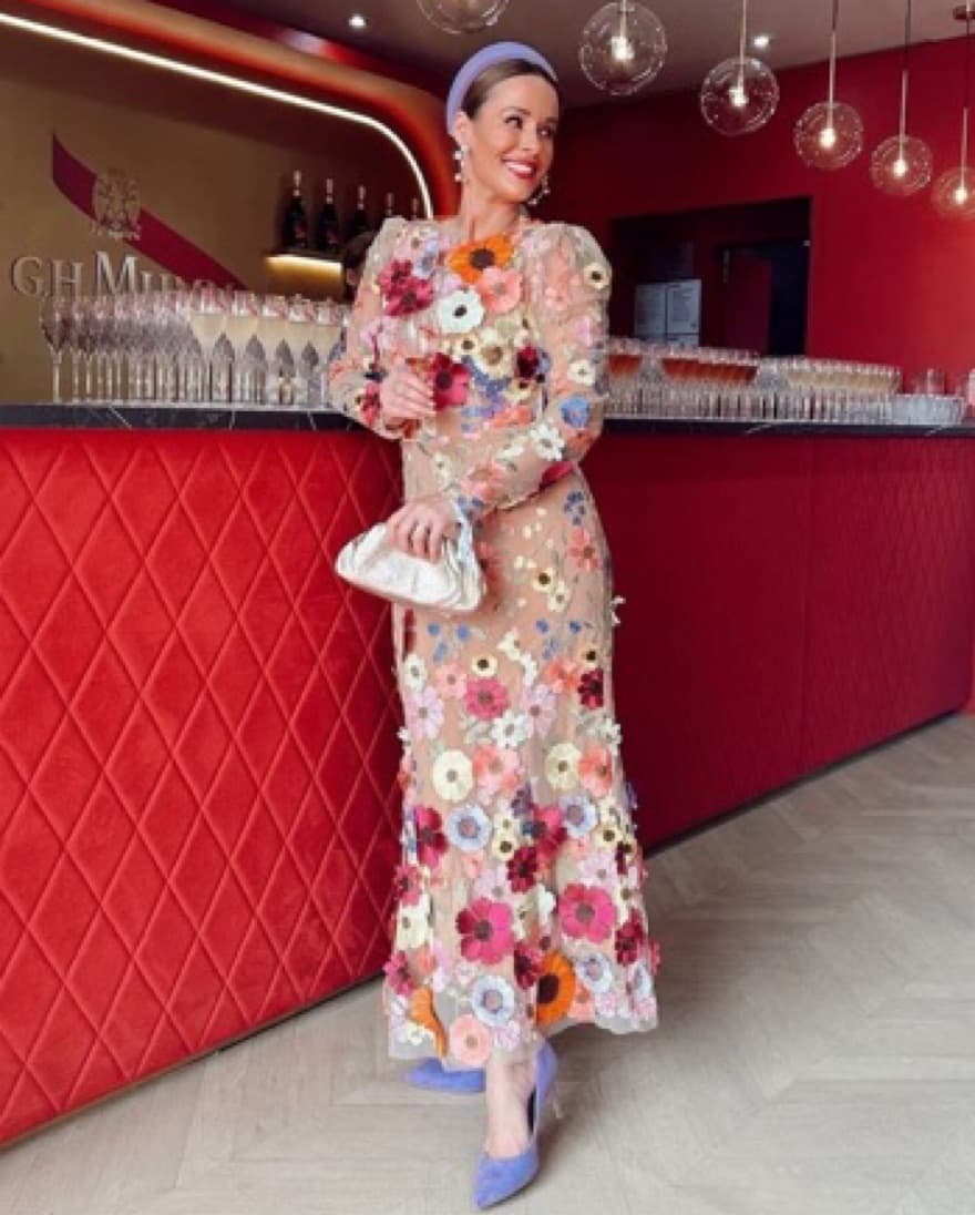Elliatt 3D Floral Midi Dress  - Image 2