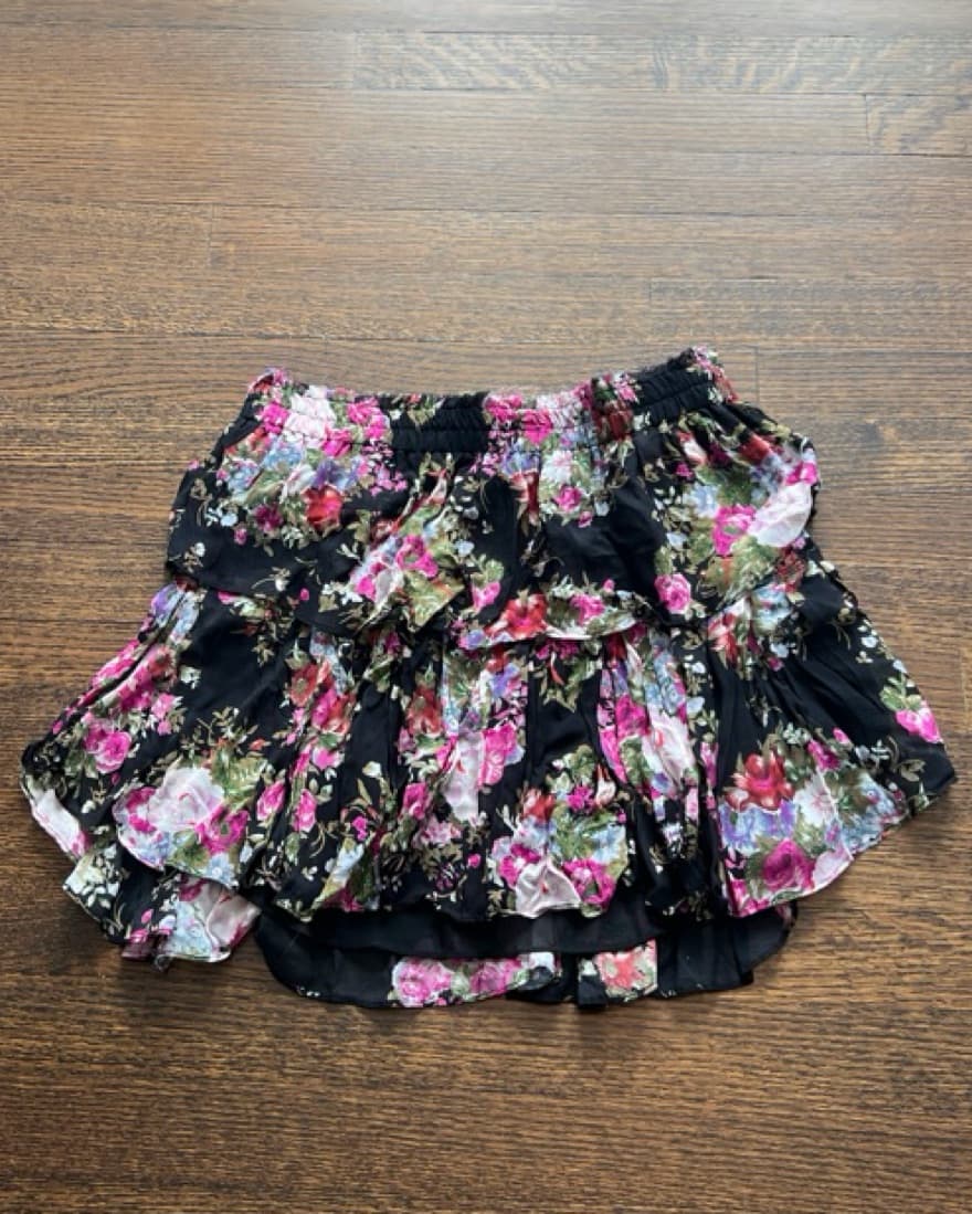 LoveShackFancy Ruffle Mini Skirt - Image 2