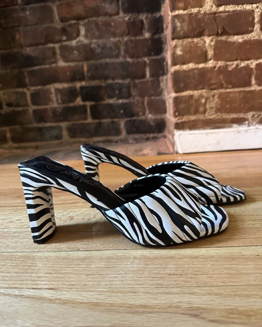 Zebra Mulled Heels - Image 1