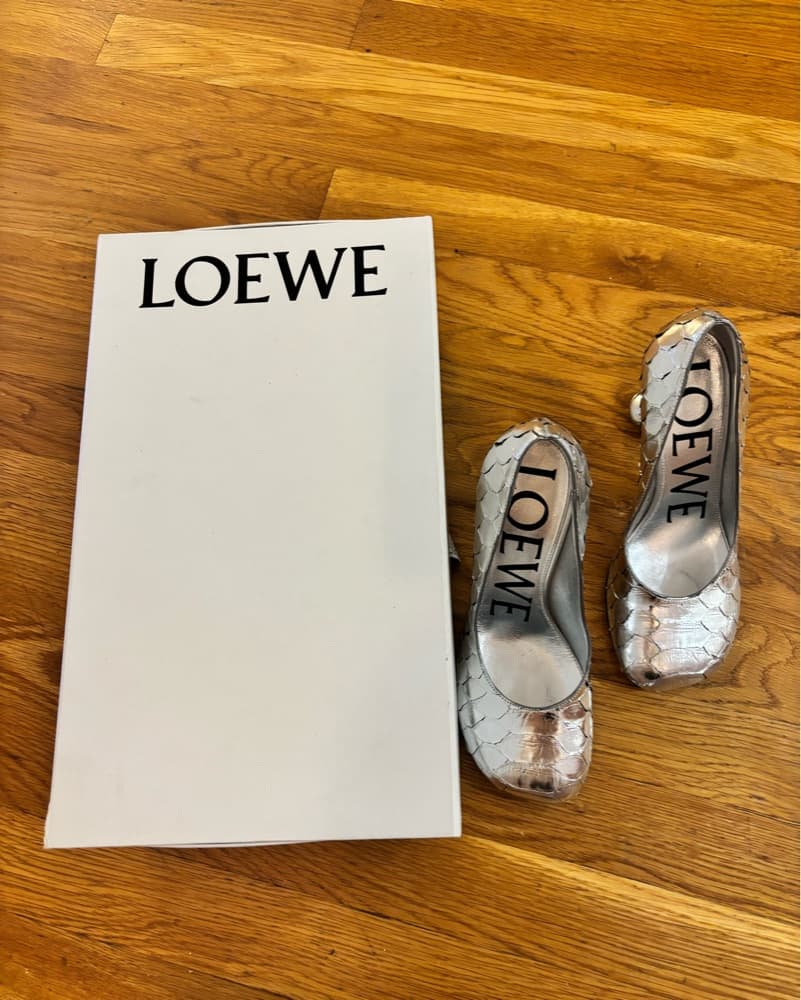 Loewe Metallic Python Pumps - Image 2