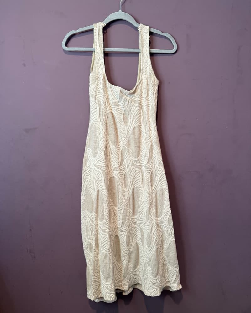 Zara Rustic Jacquard Textured Dress - Image 3