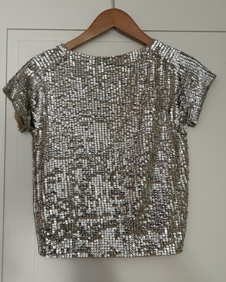 DOLCE GABBANA VINTAGE SEQUIN TSHIRT - Image 4