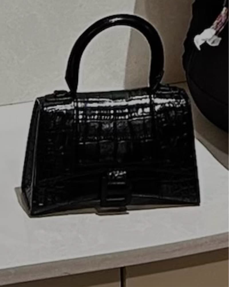 Black Balenciaga Croc Bag - Image 2