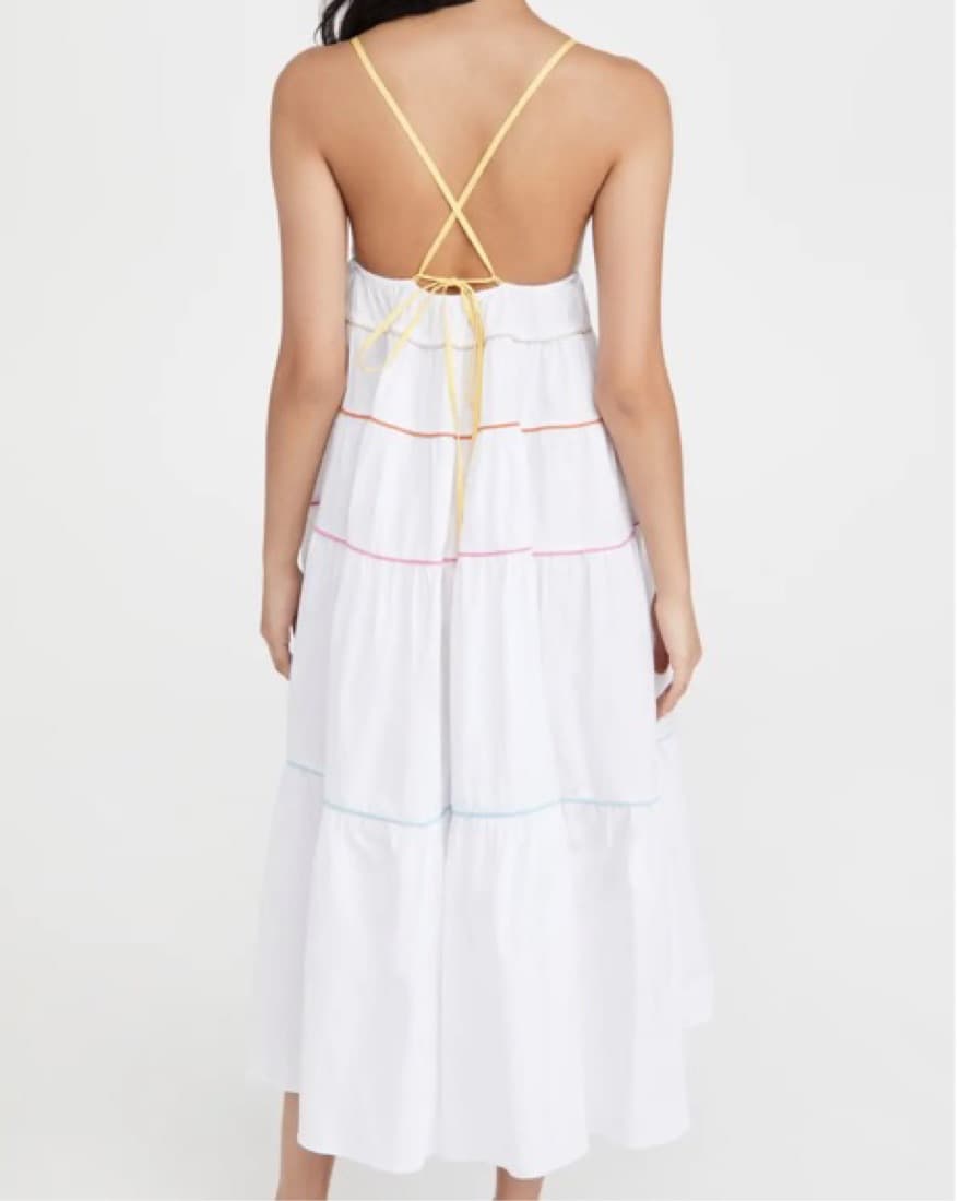 STUAD White Cleo Maxi Dress - Image 2