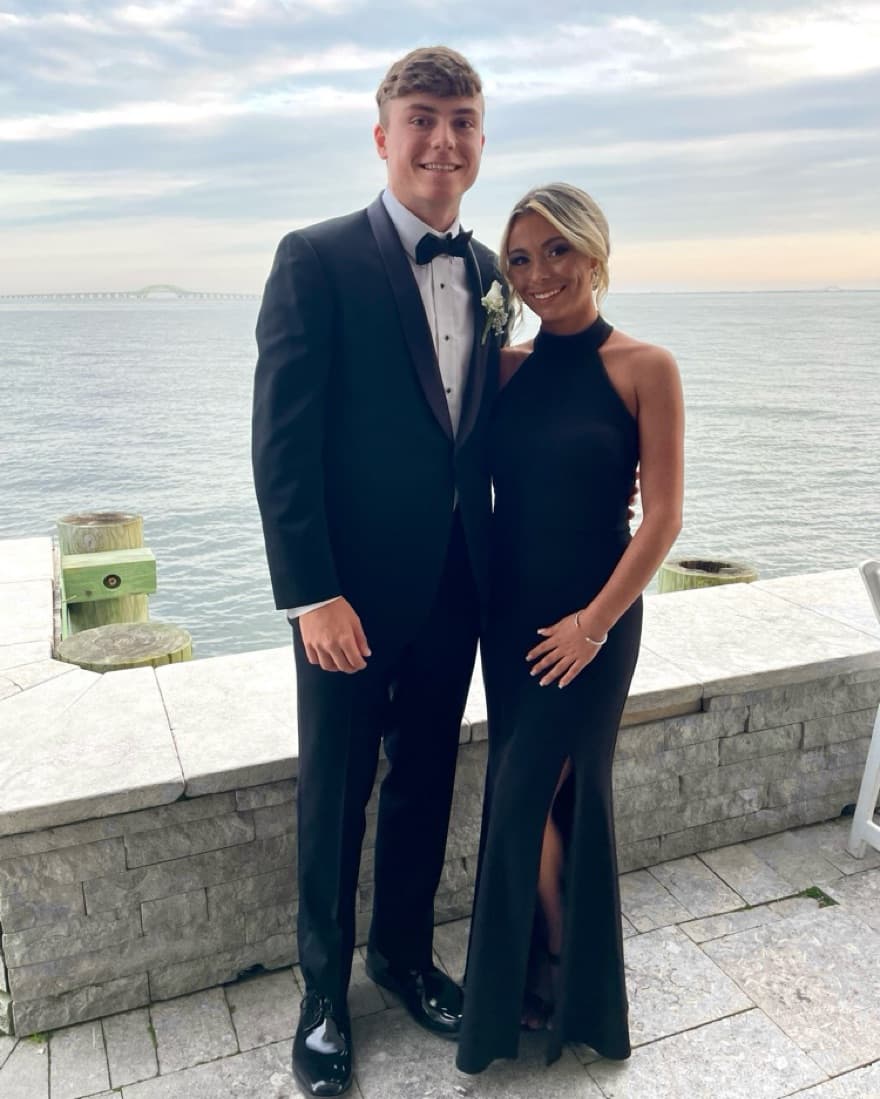 Formal Halter-neck Black Dress - Image 1