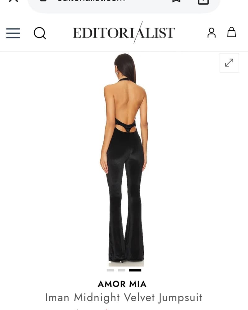 Amor Mia Velvet Jumpsuit  - Image 2