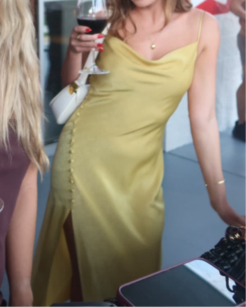 Yellow Slip Dress - Image 3