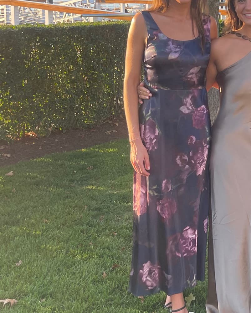 Vince Floral Silk Dress - Image 1