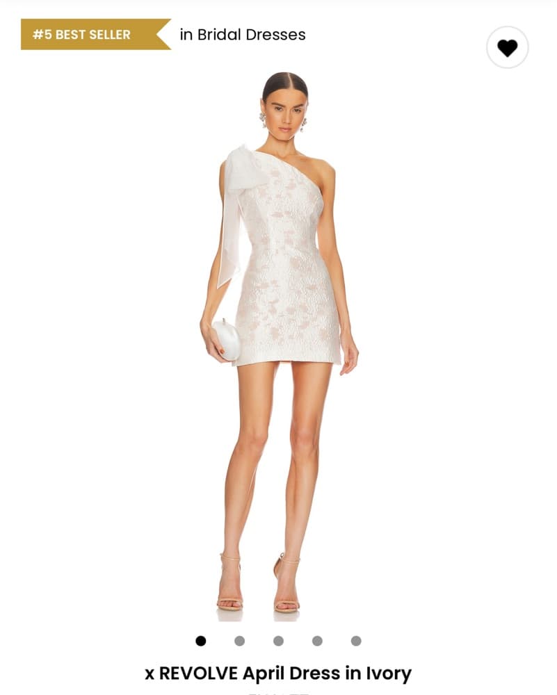One-Shoulder Lace Bridal Dress - Image 2