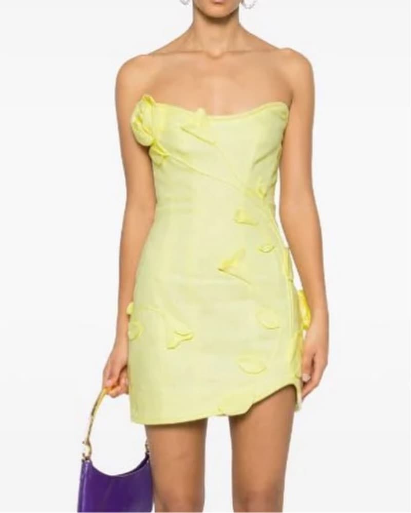 Zimmerman Matchmaker Yellow Mini Dress - Image 2