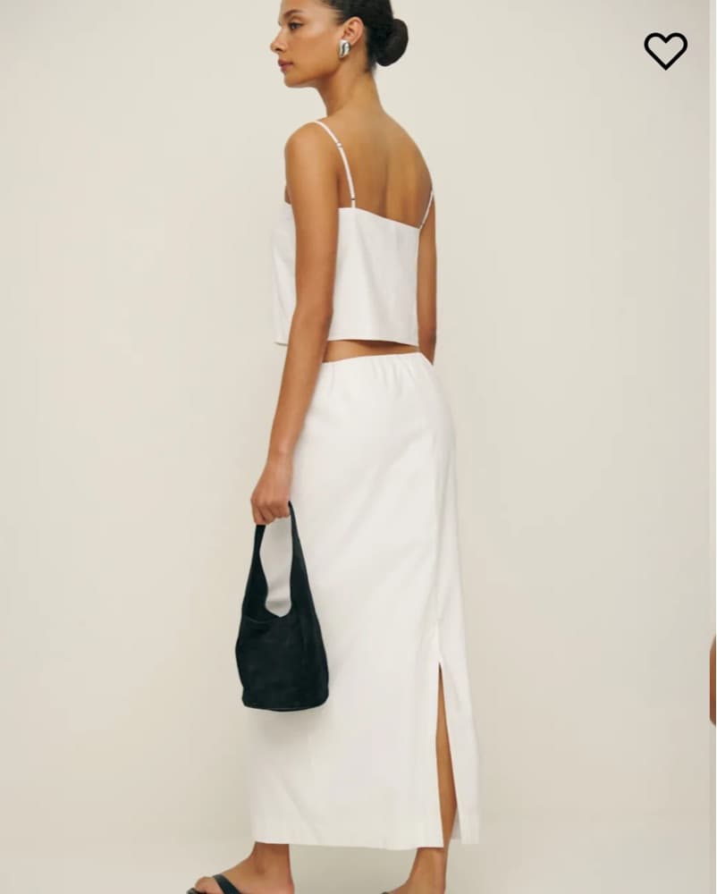Reformation Set - White Linen Set - Image 3