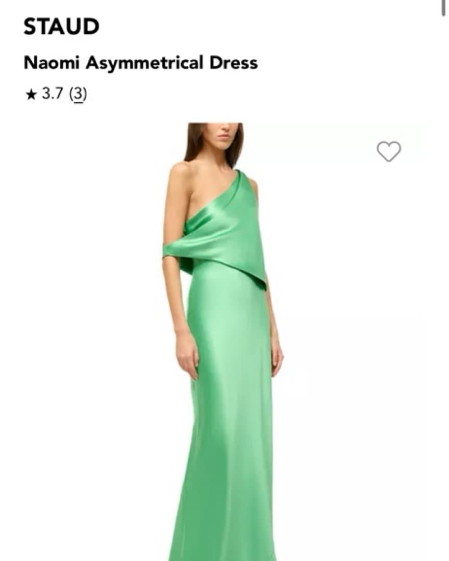Asymmetrical Green Dress - Image 2