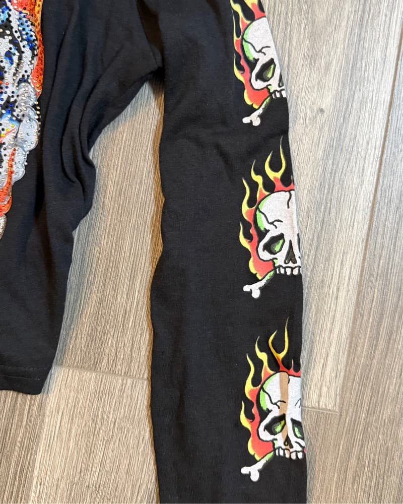 Fashion Nova Ed Hardy Crop Top Size L - Image 3