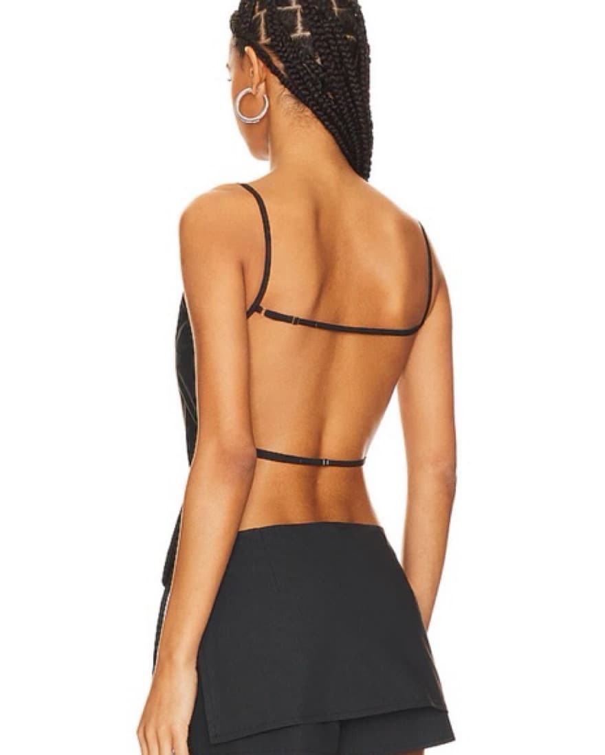 Lioness Cotton Poplin Open Back Top - Image 3