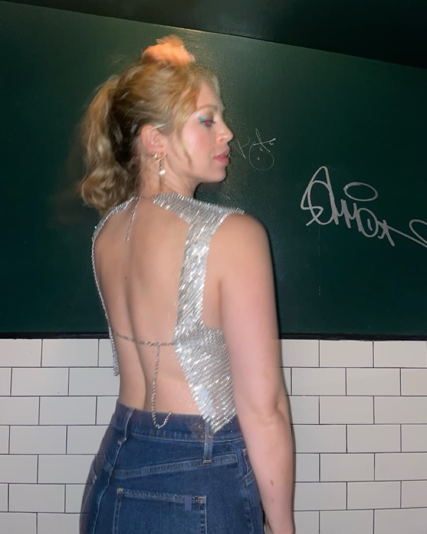 Rhinestone Crop Top - Image 4