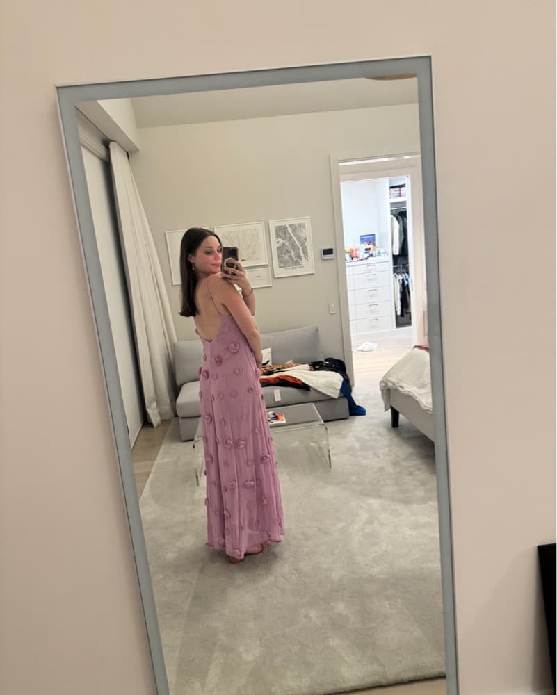 Blossom Bliss Lavender Floral Maxi Dress - Image 5