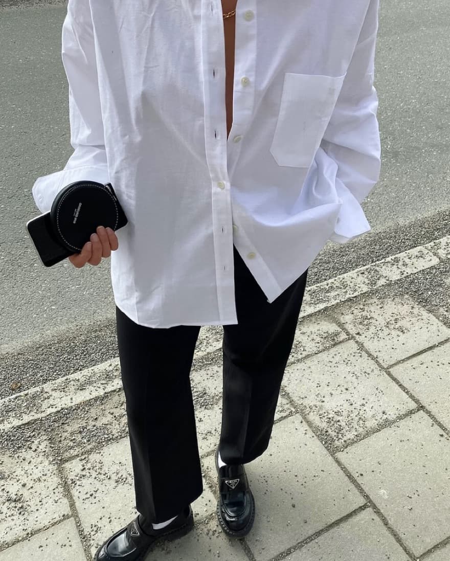Djerf Avenue White Breezy Top - Image 2