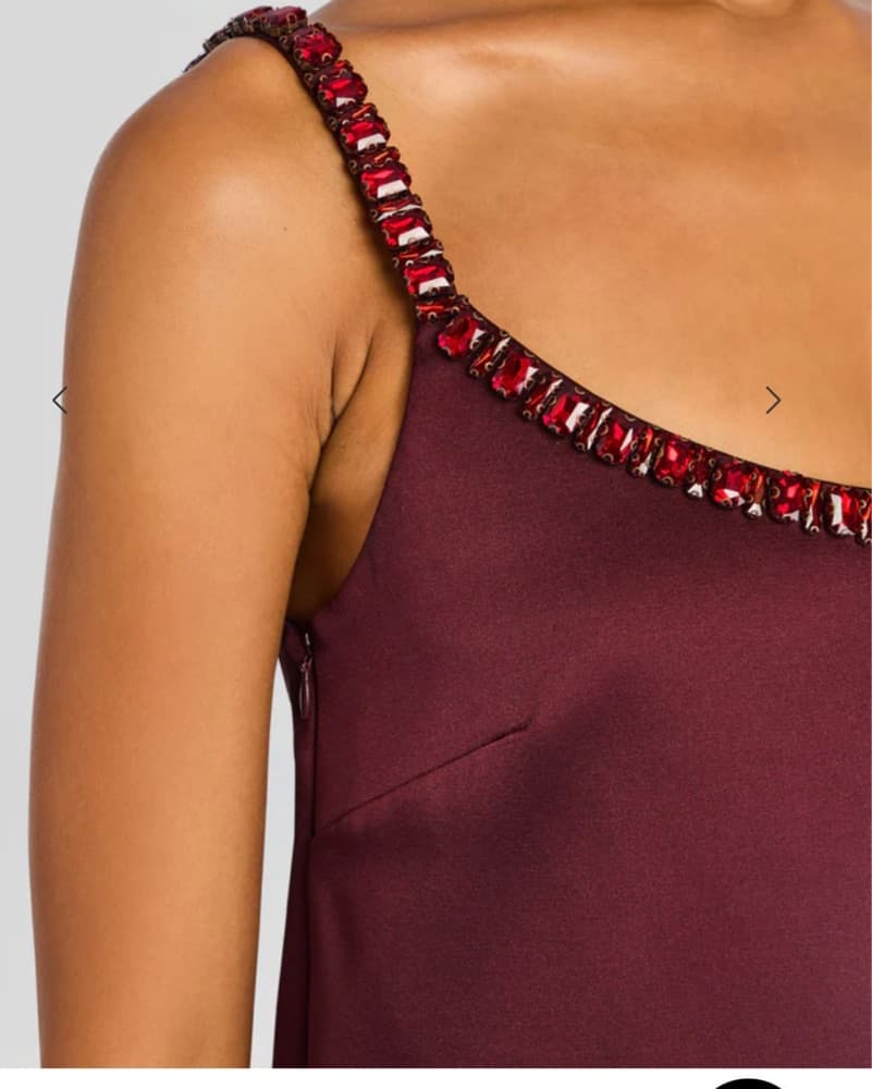Retrofete Reilly Embellished Dress Red  - Image 2