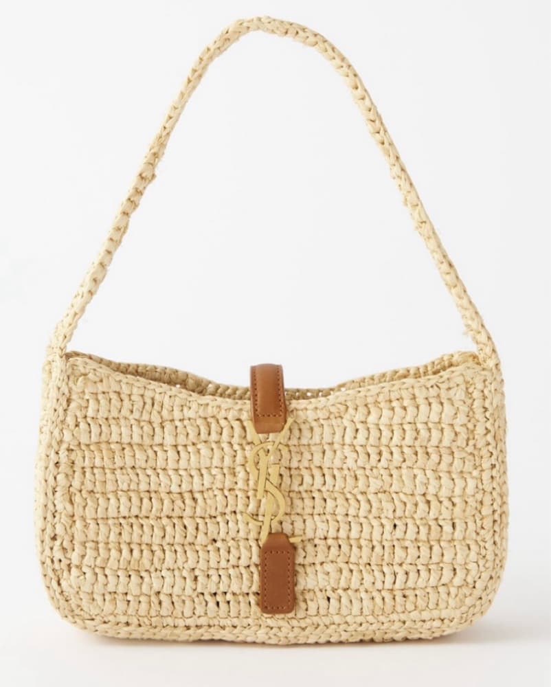 YSL La 5 a 7 Mini Raffia Bag - Image 2