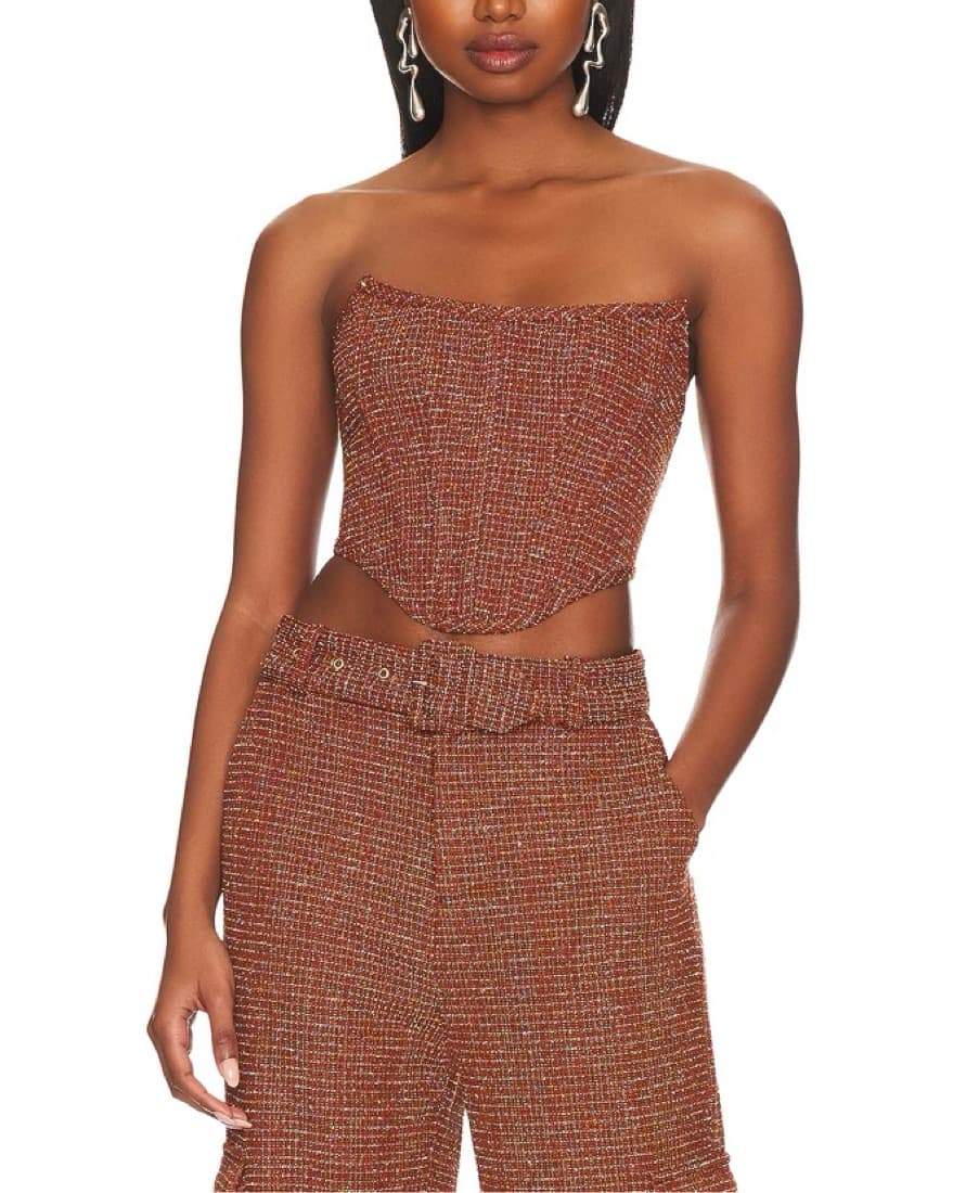 Camila Coelho Corset Top Cargo Pant Set - Image 3