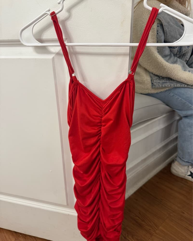 Red Mini Dress - Image 2