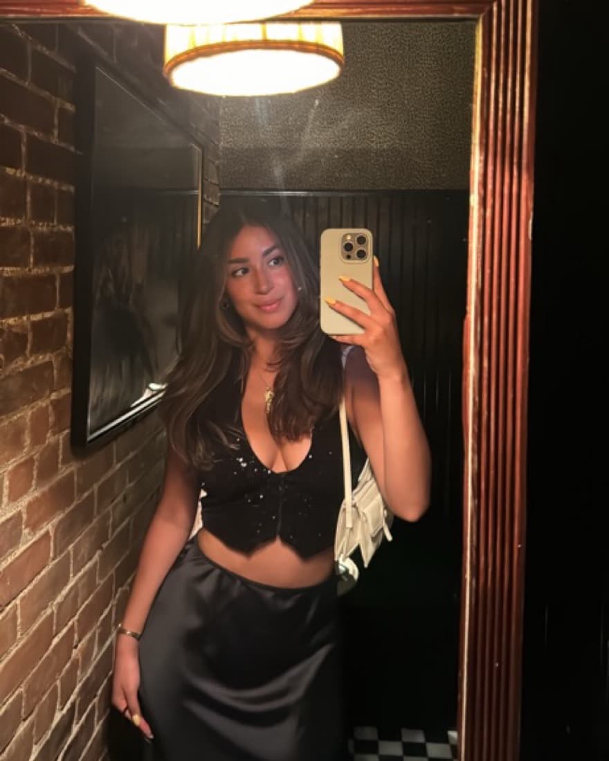 Zara Sparkling Black Sequin Crop Top - Image 2