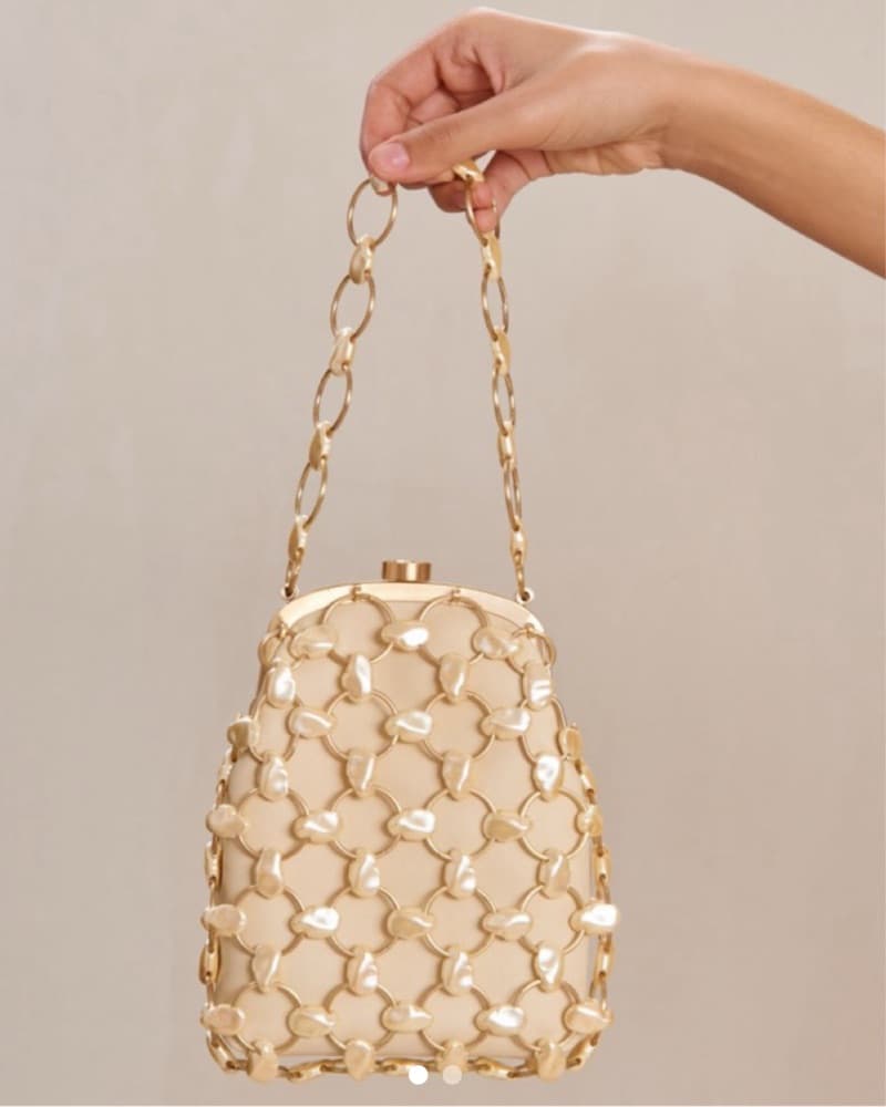 Cult Gaia Brielle Pearl Wristlet Bag - Image 1