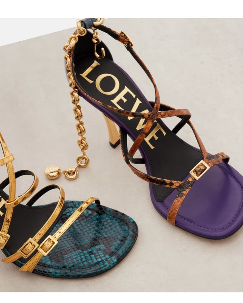 Loewe Comic Sandals In Mixed Leather - Image 2