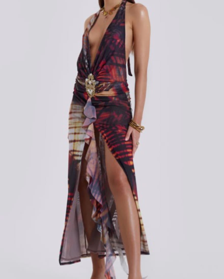 Jaded London Plunge Dress - Image 2